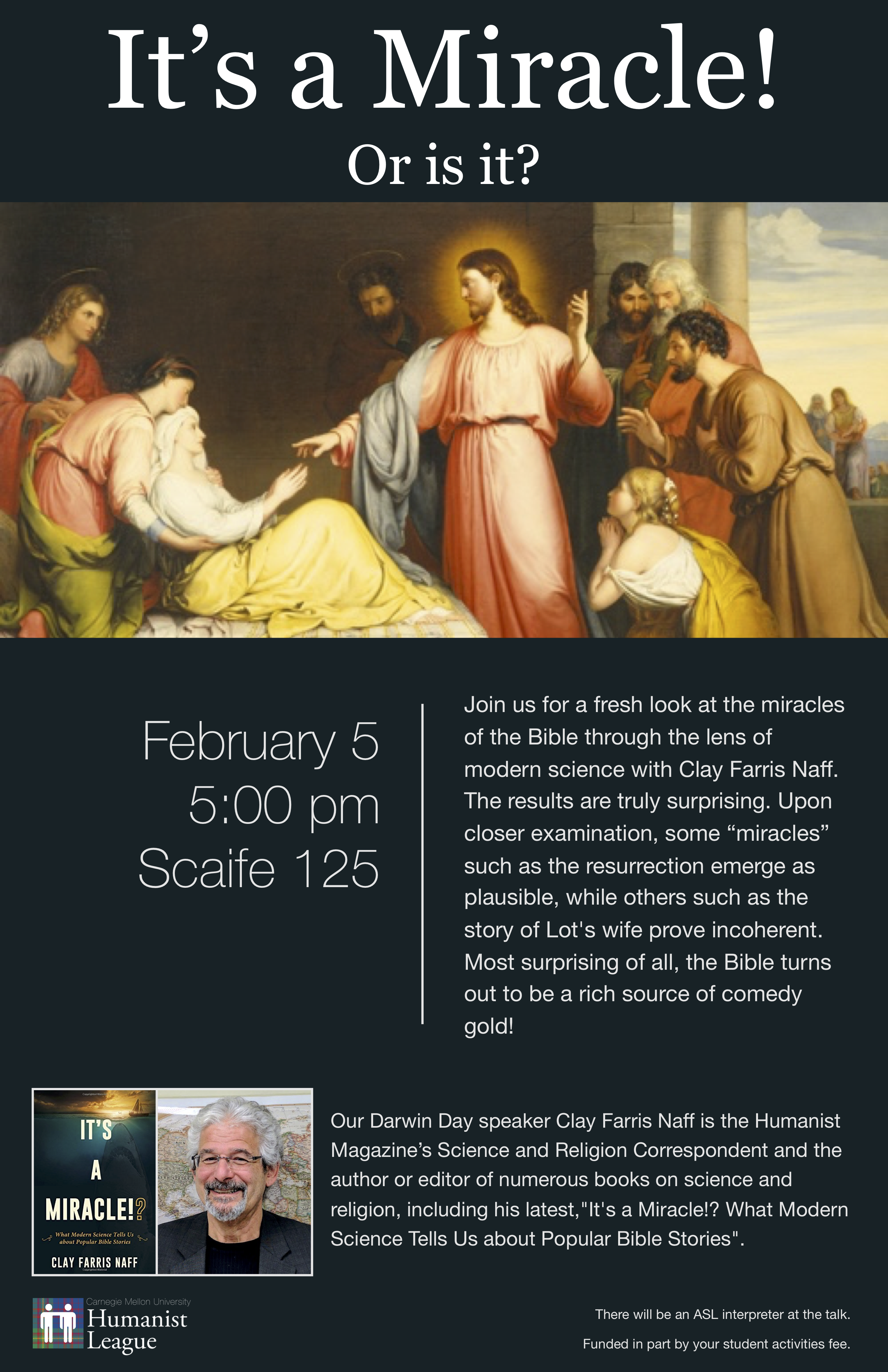 Clay Farris Naff – It's a Miracle! (Or is it?) Poster