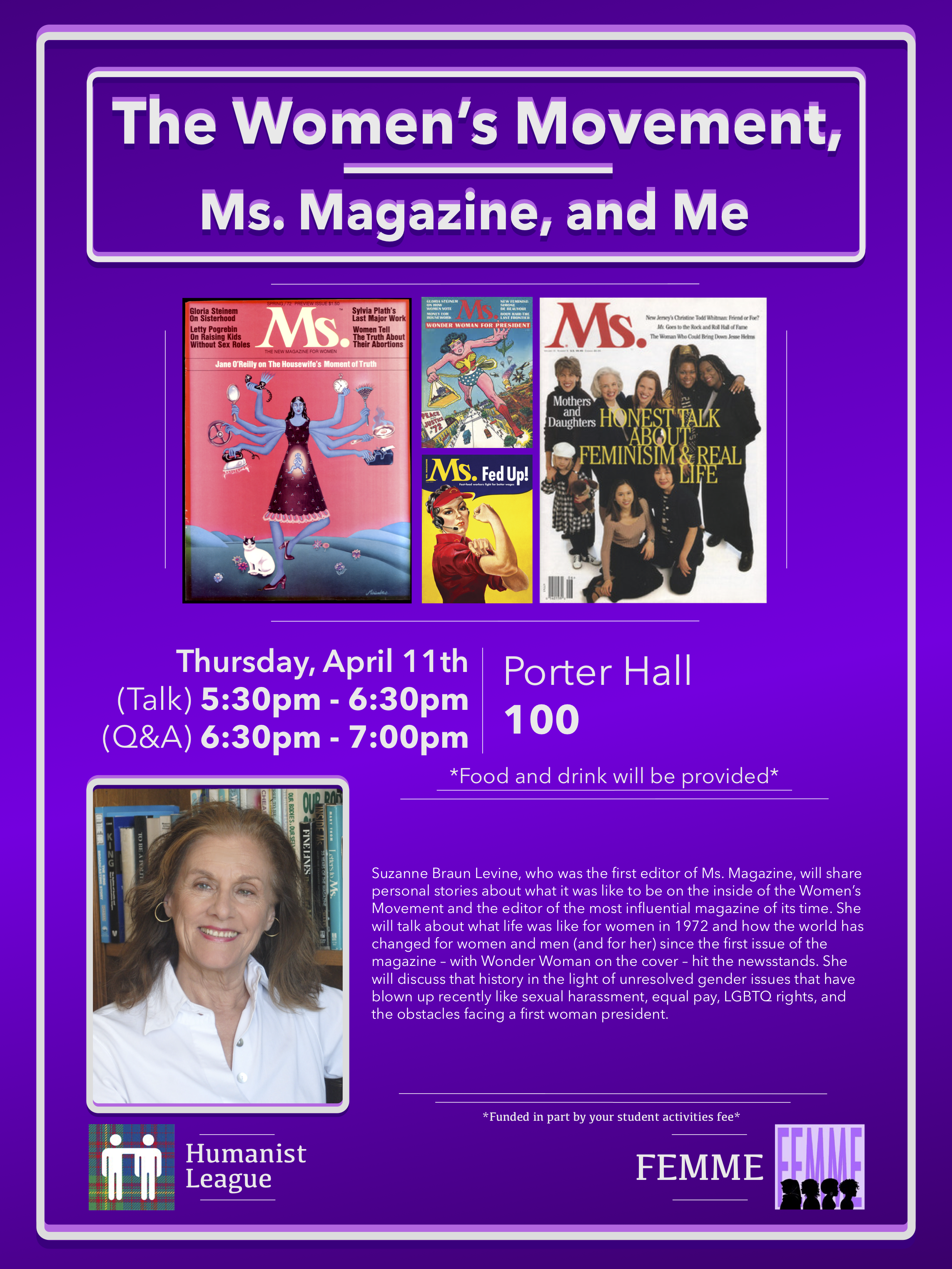 Suzanne Levine – The Women's Movement, Ms. Magazine, and Me Poster